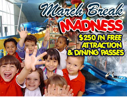 March Madness at Fallsview Indoor Waterpark - $250 in FREE Attraction & Dining Passes