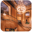 The lavishly elegant lobby