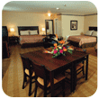 Up to 6 guests can comfortably stay in our unique family suites
