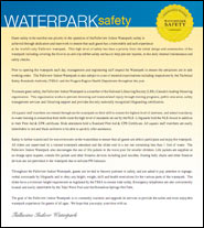 Fallsview Indoor Waterpark Safety Certificate